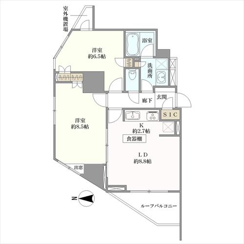 グローベルザ・ステーション三ノ輪の間取図