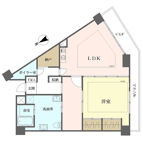 逗子ヘルス・ケア・マンションの間取図