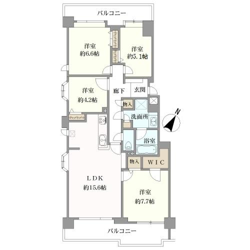 パークシティ本牧の間取図