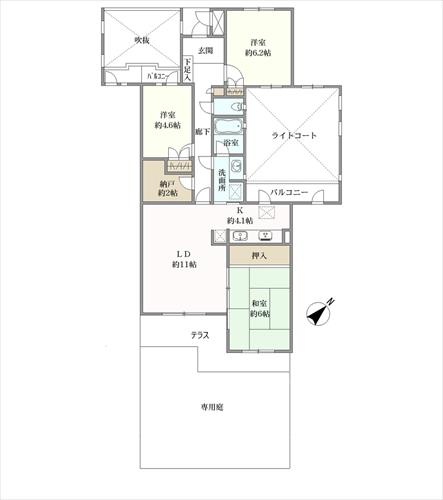 藤和ライブタウン大船の間取図