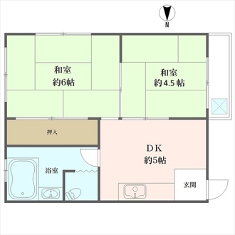 グリーンコーポラス若松の間取図