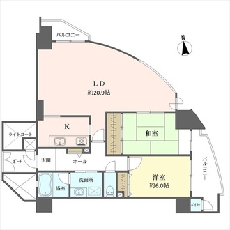サンマンション阿倍野プラウの間取図