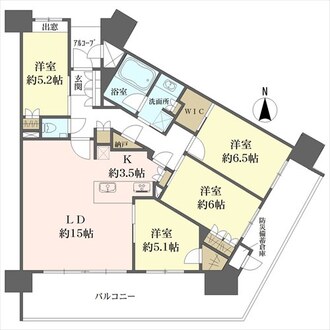 パークナード香椎の間取図