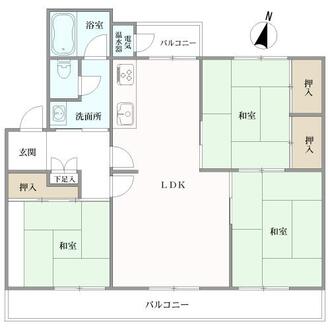 輝国住宅３号棟の間取図