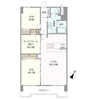 朝日プラザ大濠の間取図