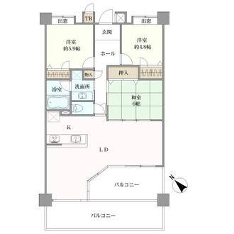 アーバンパレス高宮通りの間取図