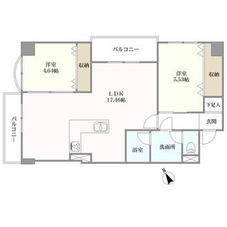 東峰マンションハイツ今川の間取図