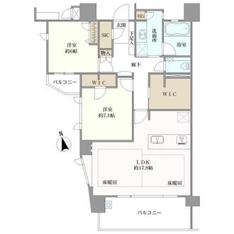 サングレート平尾山荘の間取図