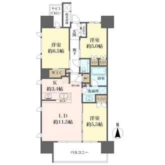 シティハウス室見ステーションコートの間取図