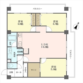 ロワールマンシヨン美野島の間取図