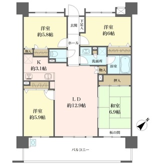 アンピール空港通り２の間取図