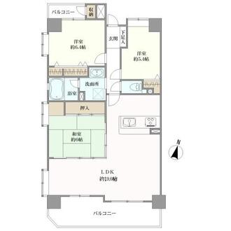 アムール大橋南３の間取図