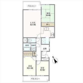 多賀ハウスの間取図