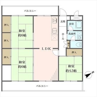 桃山住宅の間取図