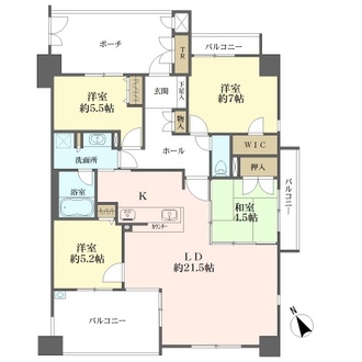 フレスト岡崎大樹寺の間取図