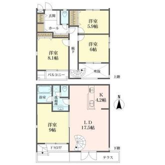 コレツィオーネ東山の間取図