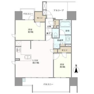 サンクレーア鶴舞公園の間取図