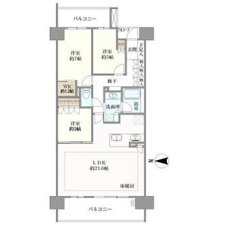 ＢＥＬＩＳＴＡ元八事の間取図