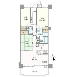ライオンズマンション八事山の間取図