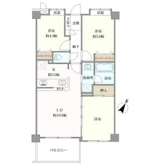 ライオンズマンション柴又金町公園の間取図