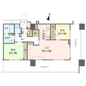 イニシア新川崎の間取図