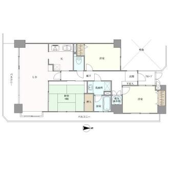 ライオンズマンション大倉山新羽町の間取図