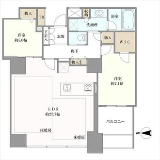 ワールドシティタワーズの間取図