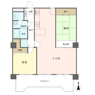 ライオンズマンション城下の間取図