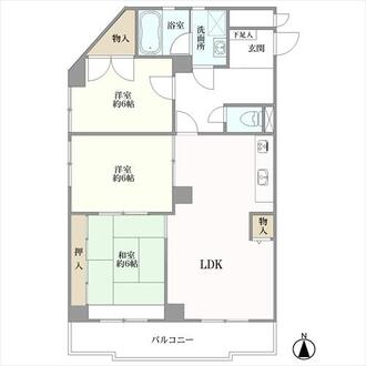赤坂マンション藤ケ丘の間取図