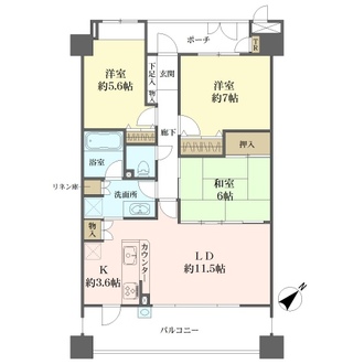 ロイヤルアーク上新庄の間取図