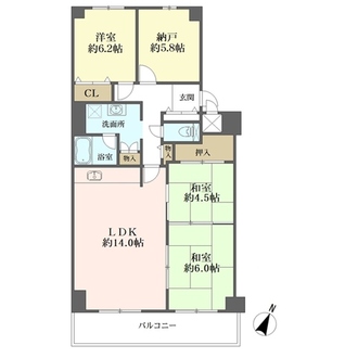 ルネ枚方の間取図