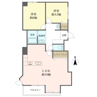セントラルメゾン祇園の間取図