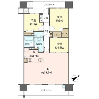 ライオンズ広島加古町　の間取図