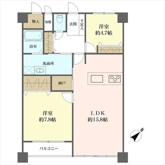 長寿園マンションの間取図