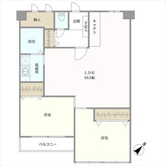 長寿園マンションの間取図