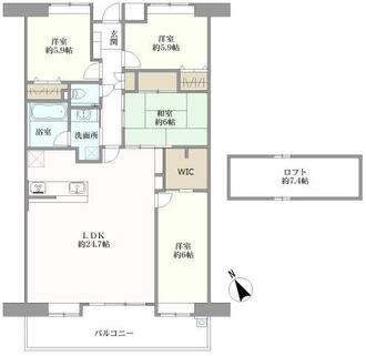 フローレンス吉島東グランドアークの間取図