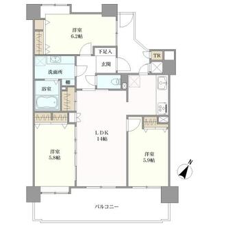 クレアガーデン高須の間取図