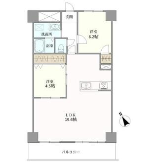 ハイツ南翠苑の間取図