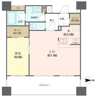 スカイクレストビュー東京の間取図