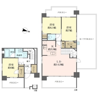イニシア中野本町の間取図