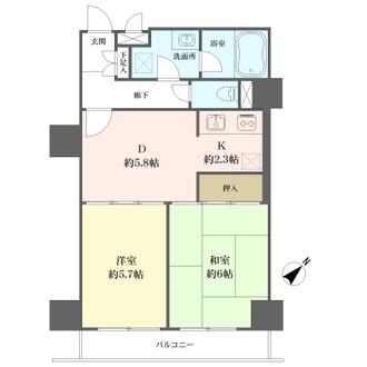 藤和氷川台コープの間取図
