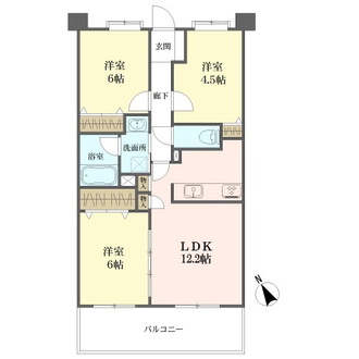 日神パレステージ東武練馬台の間取図