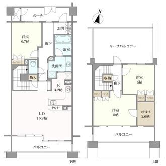 ドラゴンヒルズ板橋中台弍番館の間取図