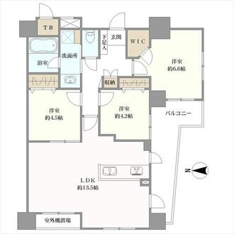 ダイアパレスエスタヴォール大山の間取図