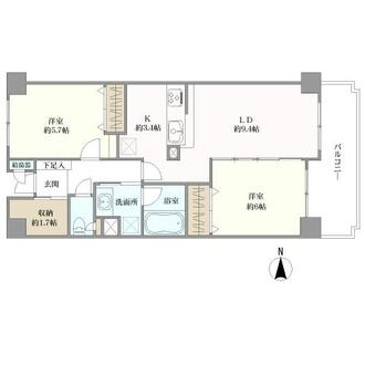 上大岡ガーデニア弐番館の間取図