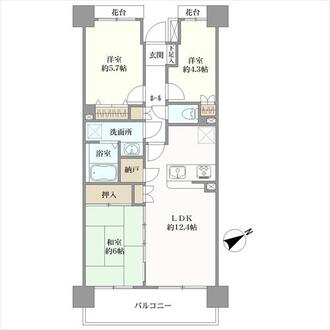 市川東パーク・ホームズの間取図