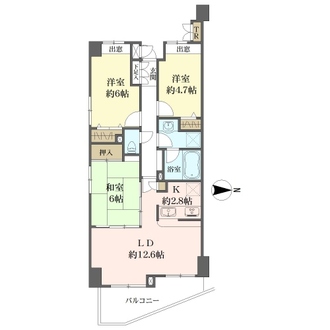 セザール第二瑞江の間取図