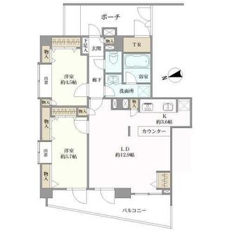 ライオンズマンション市川シティの間取図