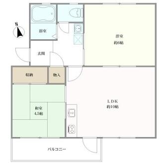 柴崎台コーポの間取図