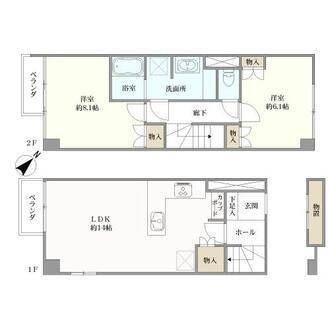 経堂セントラルマンションの間取図